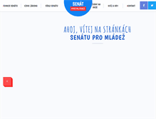 Tablet Screenshot of mladez.senat.cz